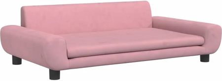 Sofa Dla Dzieci Różowa 100X54X33 Cm Aksamit