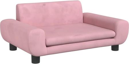 Sofa Dla Dzieci Różowa 70X45X33 Cm Aksamit