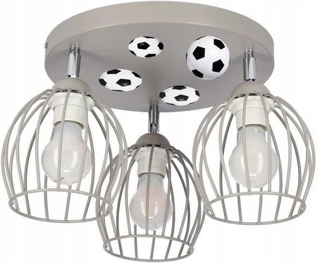 Lampa Dla Chłopca Szara Z Motywem Piłkarskim Mundial 3