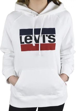 Levi's Sport Graphic Hoodie 359460001 : Kolor - Białe, Rozmiar - L