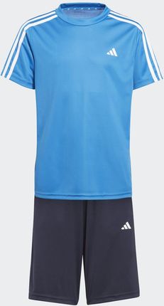Dziecięcy zestaw koszulka i spodenki Adidas U TR-ES 3S Tset Ij9560 – Niebieski