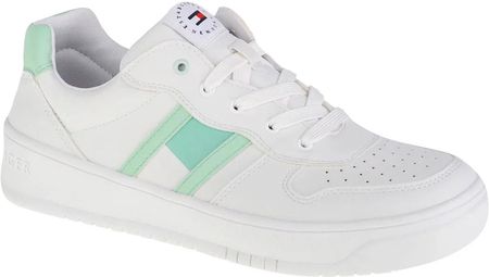 Tommy Hilfiger Low Cut Lace-Up Sneaker T3A4-32143-1351A166 : Kolor - Białe, Rozmiar - 36