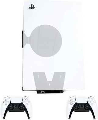 4MOUNT 4M-PS5-W-V2 Zestaw uchwytów do konsoli PS5 + kontrolery Biały