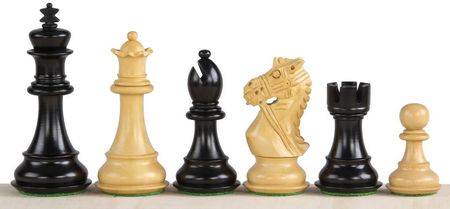 Sunrise Chess & Games Figury szachowe King's Bridal Hebanizowane 3,75 cala Rzeźbione Drewniane CHI107E375