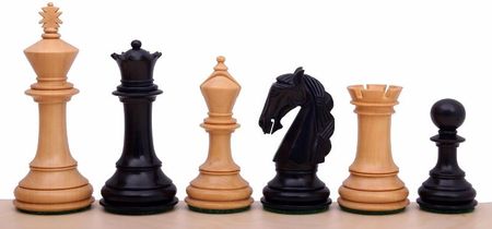 Sunrise Chess & Games Figury szachowe Colombian 3,5 cala Rzeźbione Drewniane CHI108E350
