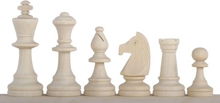 Sunrise Chess & Games Surowe figury szachowe nr 5 do samodzielnego malowania - szachy DIY artystyczne CHW26RAWWOOD