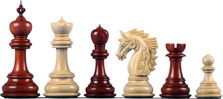 Sunrise Chess & Games Figury szachowe Dubliner Montgoy Paduk 5 cali CHI131RED500