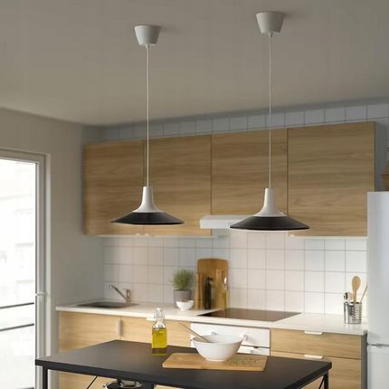 Ikea Fyrtiofyra Lampa Wisząca Czarny Biały 38 Cm (50527269