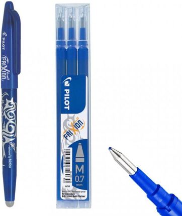 Pilot Długopis Wymazywalny Niebieski 3X Wkłady