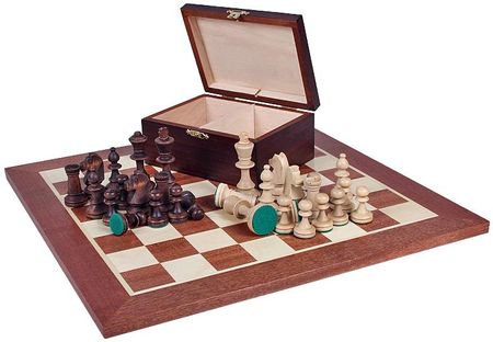 Sunrise Chess & Games STAUNTON nr 4 w kuferku drewnianym CHW21SETDARK