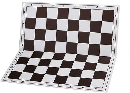 Sunrise Chess & Games Szachownica plastikowa składana nr 6, biało - czarna DMU03BLACK