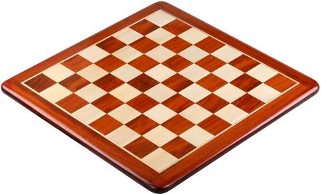 Sunrise Chess & Games Deska szachowa z litego drewna (53x53cm) - redwood/bukszpan (pole 55mm) CHI55REDROUNDWO