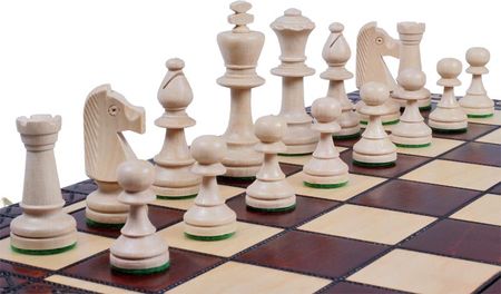 Sunrise Chess & Games Szachy Consul New Line (49x49cm) CH135BROWN