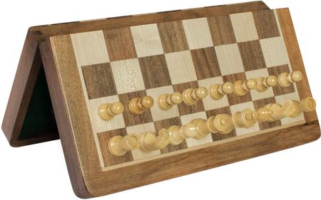 Sunrise Chess & Games Szachy Magnetyczne z intarsjowaną szachownicą 30cm CHI12