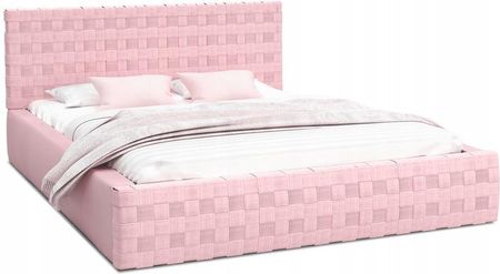 Łóżko Montana Do Sypialni Różowe Materac 120X200Cm