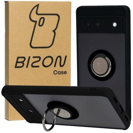 Bizon Etui Case Hybrid Ring Do Google Pixel 7A Czarne