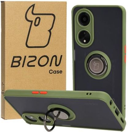 Bizon Etui Case Hybrid Ring Do Oppo A98 5G Jasnozielone