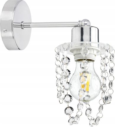 Led-One Lampa Kinkiet Ścienny Chrom Kryształowy Glamour (B0590Akrylkryształ18Mm)