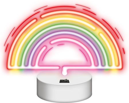 101Lights Lampka Led Neon-Owa 3D Na Baterie Sieciowa Stojące