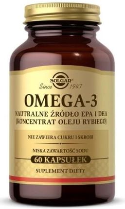 Omega 3 Naturalne Źródło Epa I Dha Solgar