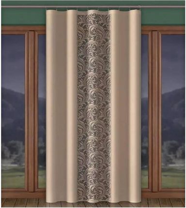 Firanka a'la panel Beżowy Homer szerokość 160 cm DomoweTekstylia | WN744H 160
