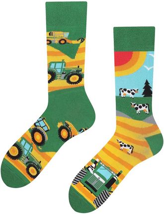 FARMA, Todo Socks, Krowa, Traktor, Żniwa, Kolorowe Skarpetki