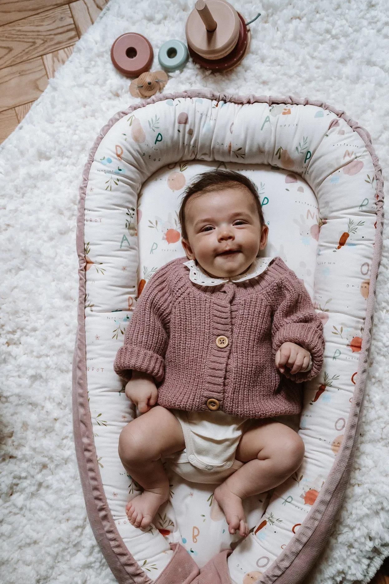 Meyco Baby Relaxhoes Voor Voedingskussen Teddy Olive Green