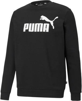 Puma Bluza Ess Big Logo Crew Czarny Mężczyźni Czarny