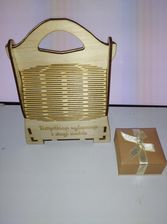 Zdjęcie Pudełko torebka dzień babci eko sklejka prezent - Zator