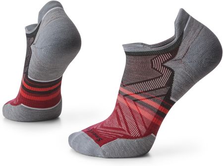 Smartwool Skarpety Męskie Run Targeted Cushion Low Ankle Pattern Socks Szary