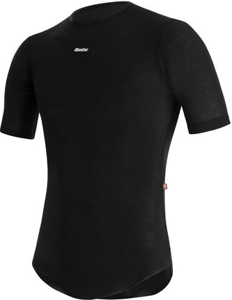 Santini Kolarska Koszulka Z Krótkim Rękawem Dry Czarny Xs-S