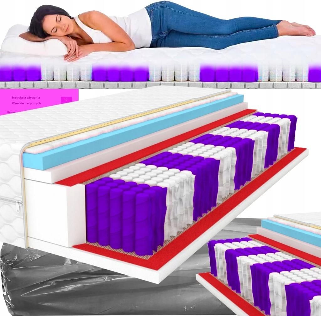 Materac Materac 160x200 Medical LUX 22cm Exclusive 9-STREF Ortopedyczny ...
