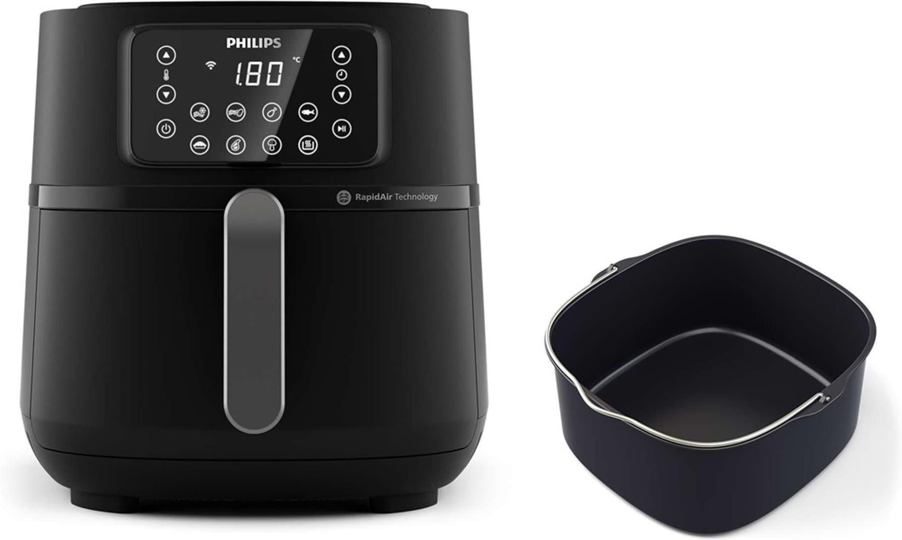 PHILIPS XXL Connected HD9285/96 Air Fryer (Wi-Fi) z formą do pieczenia i  rusztem grillowym Frytkownica beztłuszczowa - niskie ceny i opinie w Media  Expert