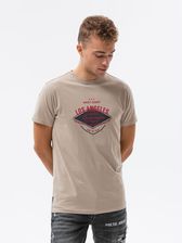 Vans T-Shirt Left Chest Logo (Oatmeal-Black) Mezczyzni Beżowy