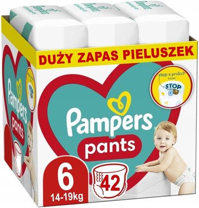 Pampers Pieluchomajtki Pants Rozmiar 6 Box 42Szt.