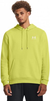 Męska bluza dresowa nierozpinana z kapturem Under Armour UA Essential Fleece Crew - khaki