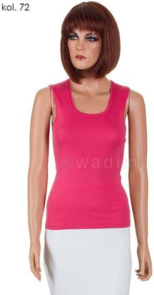 Bluzka - damska,100% bawełna ,szerokie ramiączko ,rózne kolory  (435-Ciemna malina, XXL/46)
