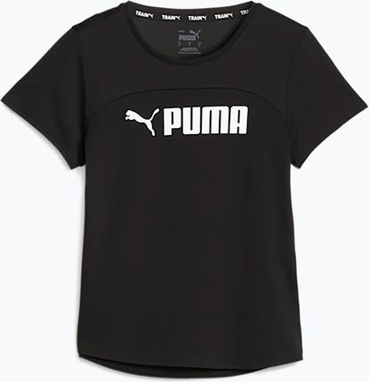 Puma T Shirt Damski Fit Logo Ultrabreathe Black Puma White