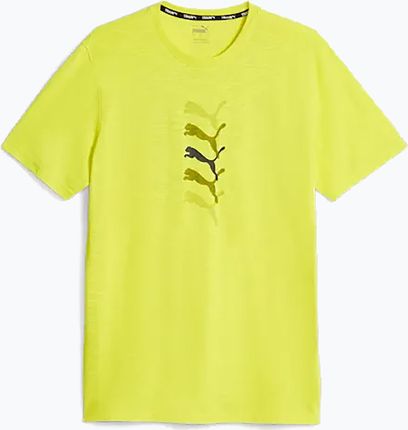 Puma T Shirt Męski Graphic Tee Fit Yellow Burst