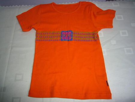 Koszulka dziewczeca  (Pomarańczowy, 134)