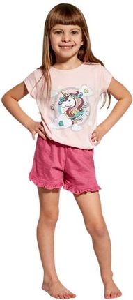 Piżamka dziewczynka,jednorożec ,krótki rękaw     (86-92, Róż)