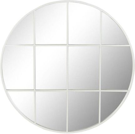 Dkd Home Decor Lustro Ścienne 80X2,5 Cm Szkło Biały Żelazo Okno