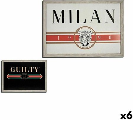 Gift Decor Obraz Guilty Milan Płyta 46X2 66 Cm (6 Sztuk)