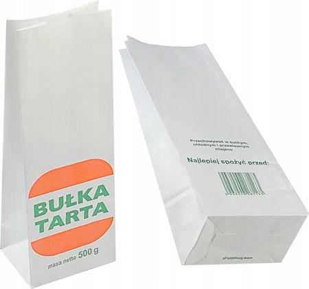 Torebki papierowe Bułka Tarta 500g 8kg 1100szt