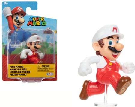 Jakks Pacific Super Mario Figurka FIRE MARIO 6cm Nintendo s39 41577