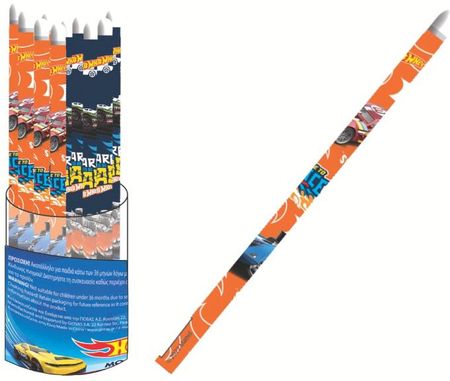 Ołówek HOT WHEELS grafitowy HB z gumką 1szt. GIM 349-27600