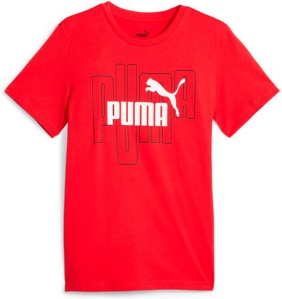 Koszulka chłopięca Puma GRAPHICS NO.1 LOGO czerwona 67682311