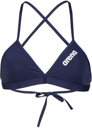 Damska Góra stroju kąpielowego Arena Women'S Team Swim Top Tie Back Solid 004768/750 – Niebieski
