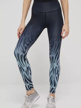 Legginsy sportowe Adidas Opt Fierce 7/8T H64190 XS Niebieskie (4065423878687)