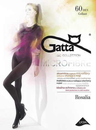 Rajstopy Rosalia  60den Microfibra Gatta  (Brązowy, 3)